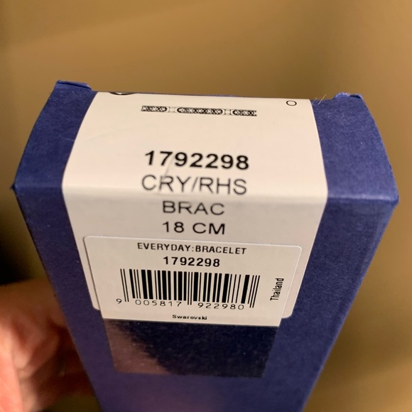 Swarovski Rhodium White Crystal Everyday Bracelet - Picture 9 of 9